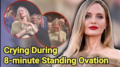 Angelina Jolie starts crying during 8.